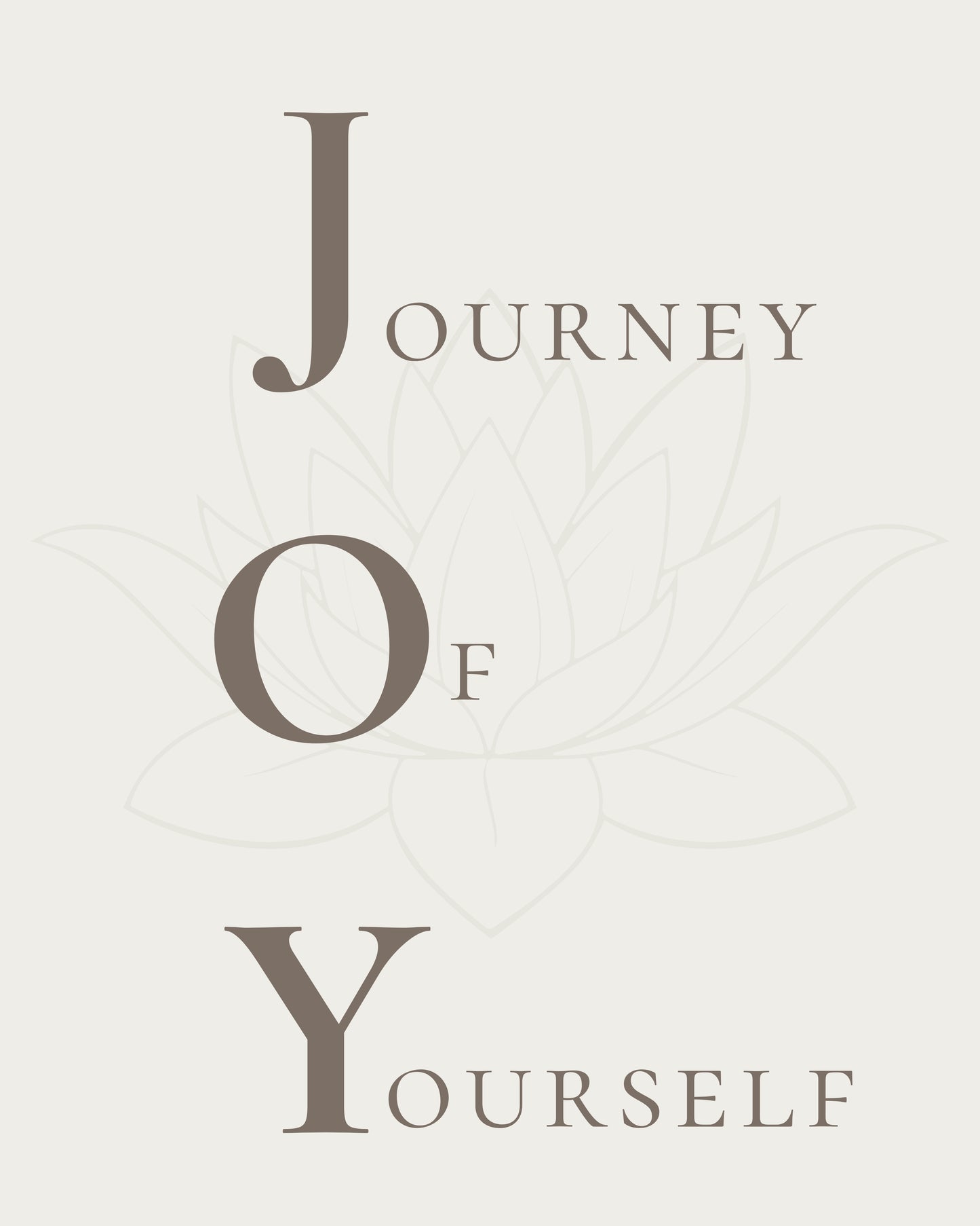 JOY - Journey Of Yourself | Printable Wall Art (4 Colors, (JPG+PDF)