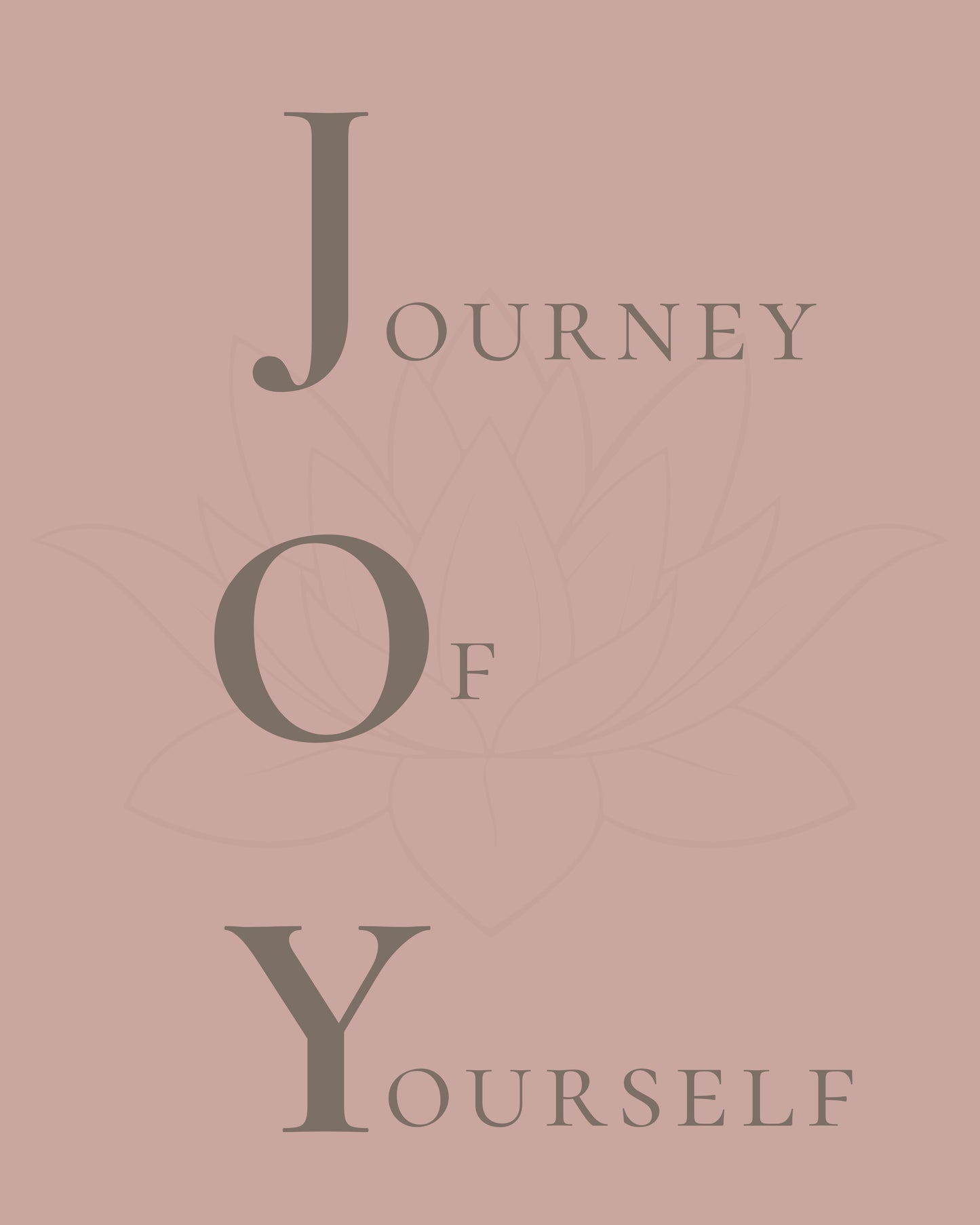 JOY - Journey Of Yourself | Printable Wall Art (4 Colors, (JPG+PDF)