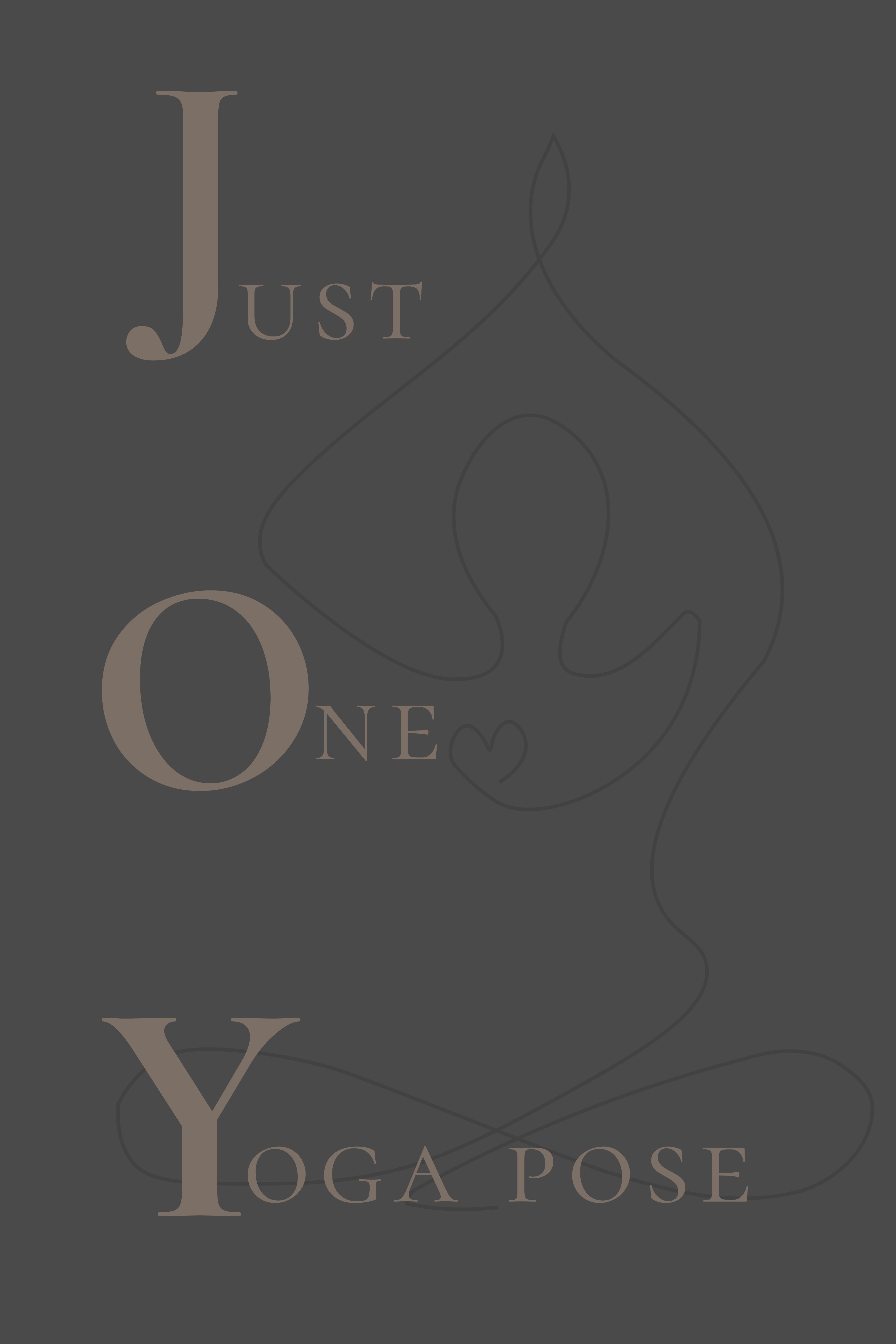 JOY - Just One Yoga pose| Printable Wall Art (4 Color Options)