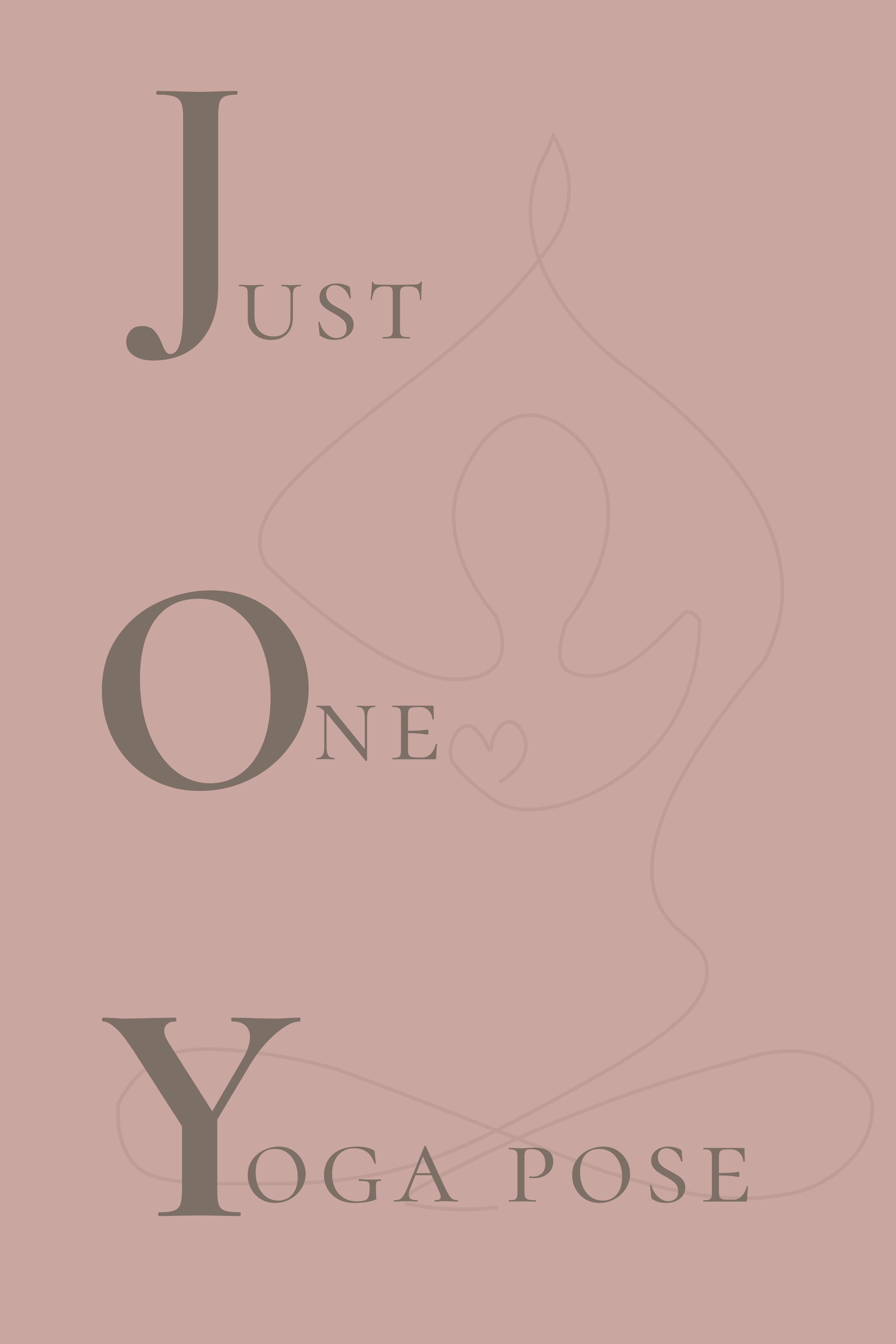 JOY - Just One Yoga pose| Printable Wall Art (4 Color Options)