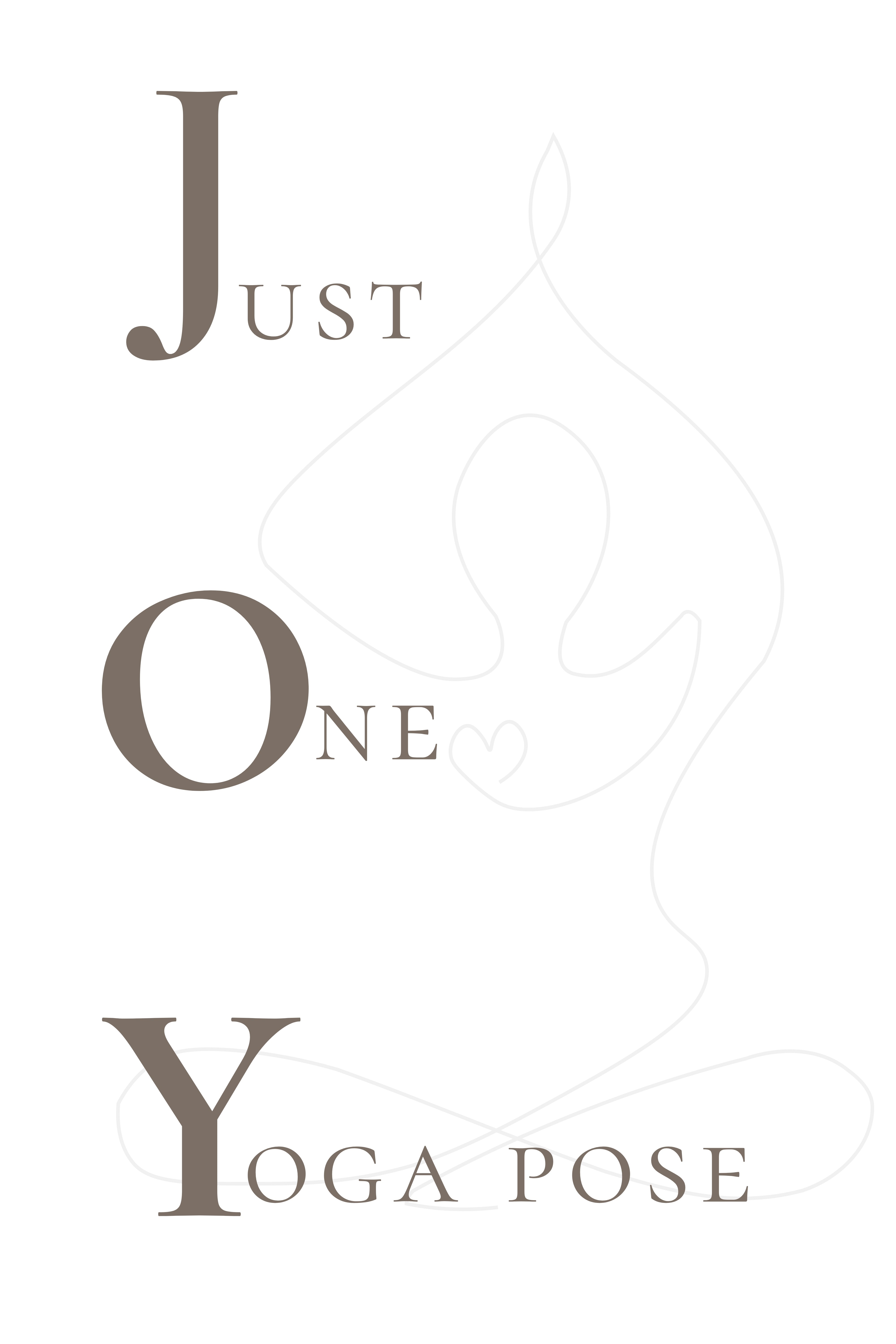 JOY - Just One Yoga pose| Printable Wall Art (4 Color Options)