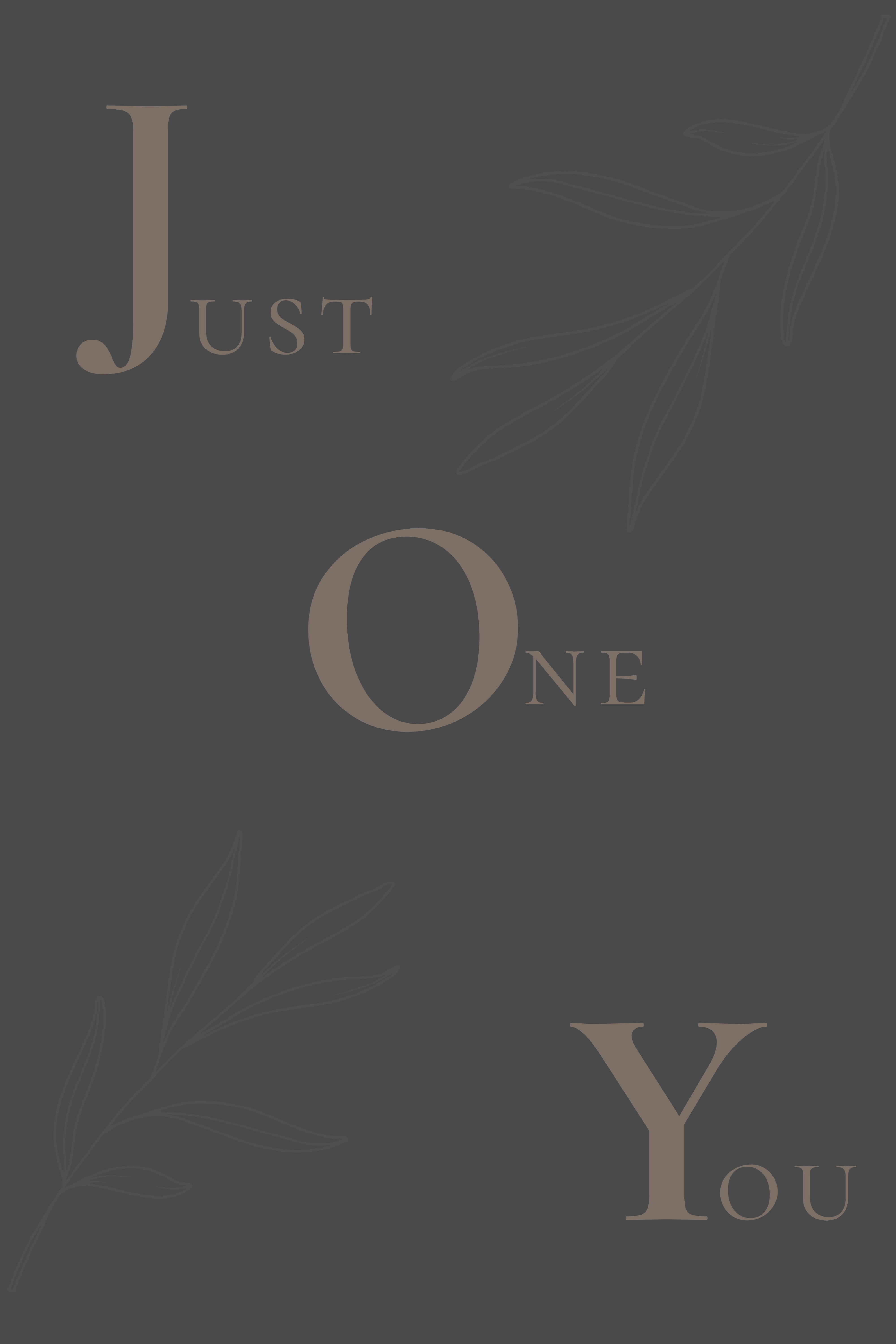 JOY – Just One You (Diagonal) Printable Wall Art (4 Color Options)